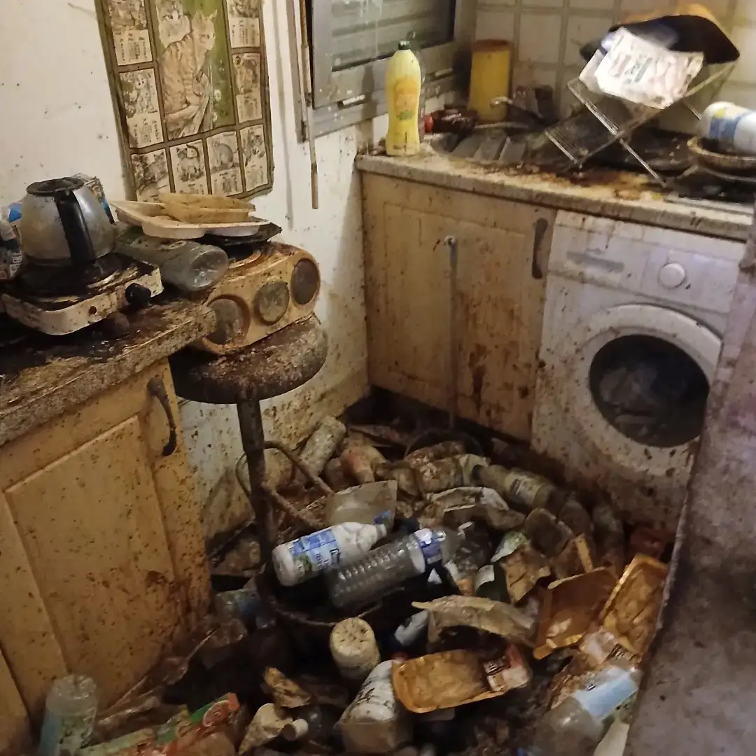 Cuisine d'une maison à vider après un décès