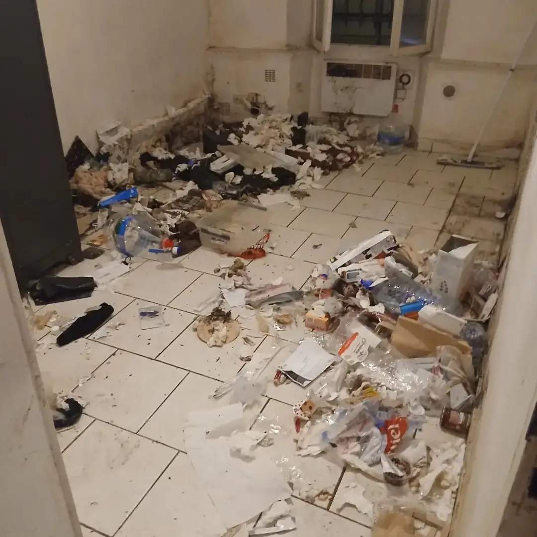 Studio insalubre avant désinfection
